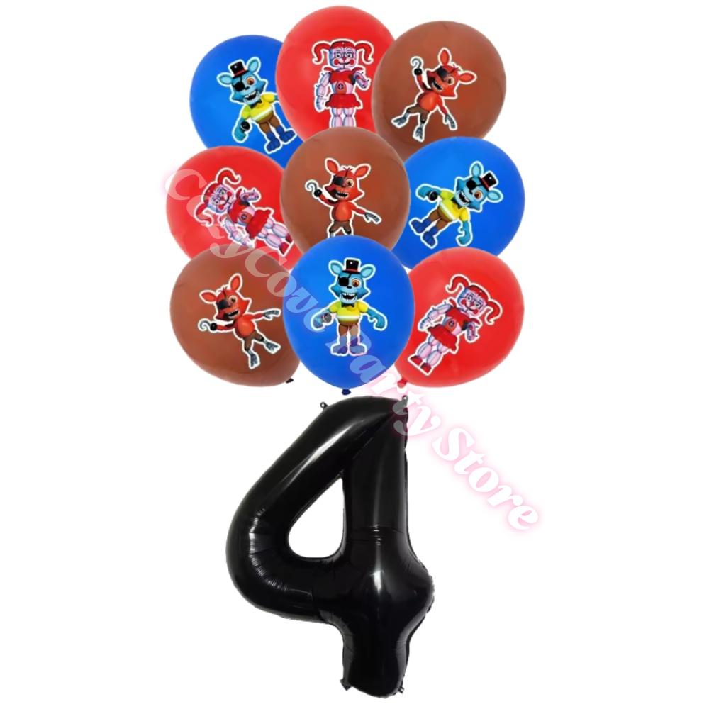 Neltoned Birthday Party Decoration Cups Plates Cake Topper Balloons For Kids Party Favors Freddyed Bear Gifts By Fnafs