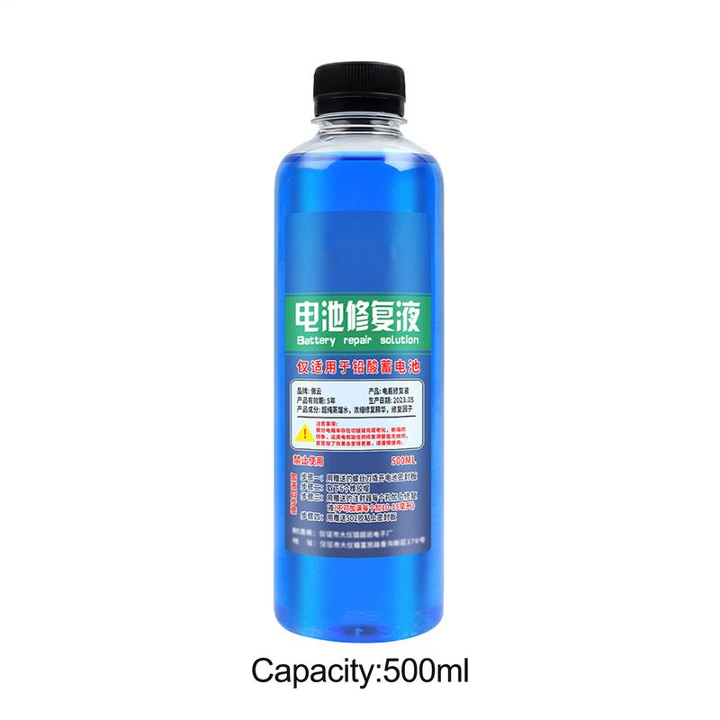 500ml Battery Repair Fluid Safe Effective Battery Restore Liquid Repair Liquid Solution Battery Additive Terminal Cleaner