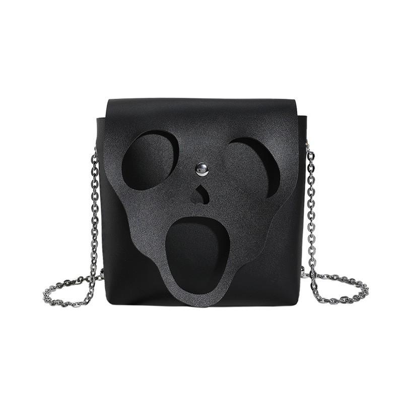 

Niche Design Bag Female Internet Celebrity Creative Funny Skeleton Small Square Harajuku Hot Girl Style One-shoulder Cross-body чорний