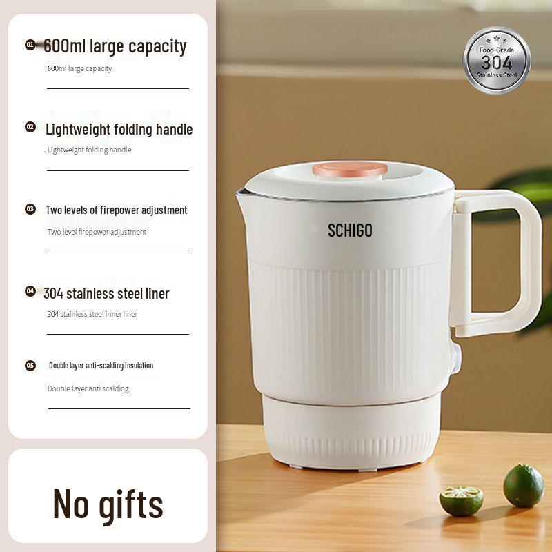 Foldable Electric Travel Kettle: Portable, Constant Temperature for Home, Office, and Dorm