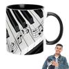 Music Theme Coffee Mug 350ML Guitar Piano Violin Ceramic Mug Ceramic Mug Table Decoration Tea Mugs