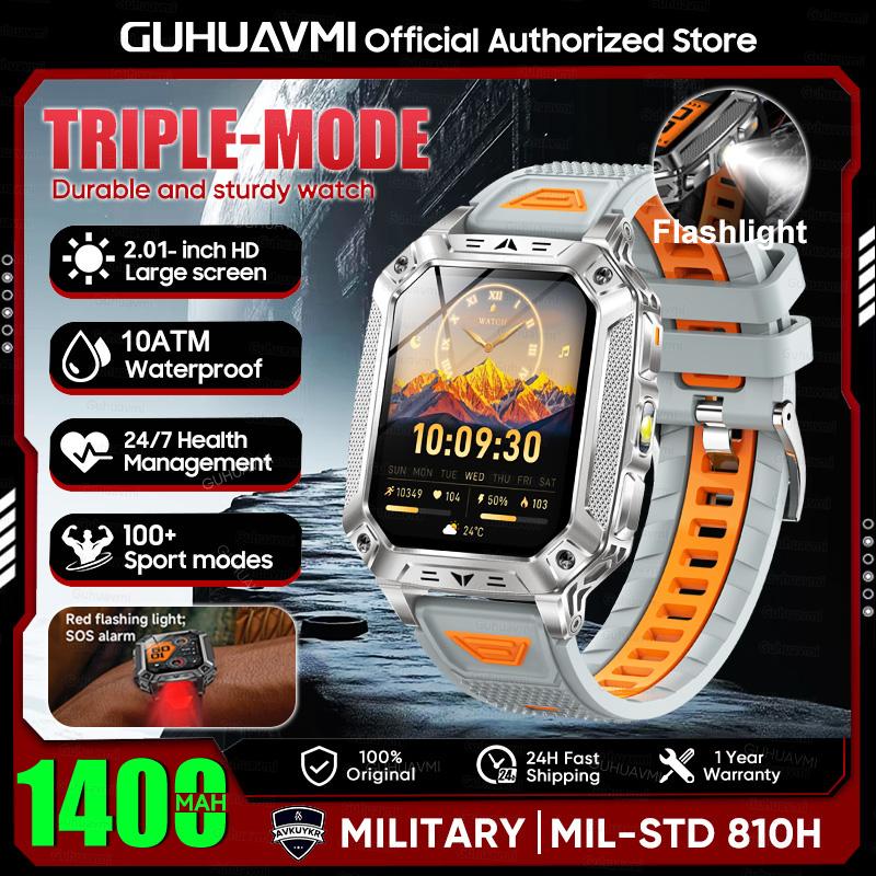 New 1400mAh Super Battery Durable Adult Smart Watch 2.01 inch GPS Trajectory 10ATM Waterproof BT Call Sports Smartwatch Men