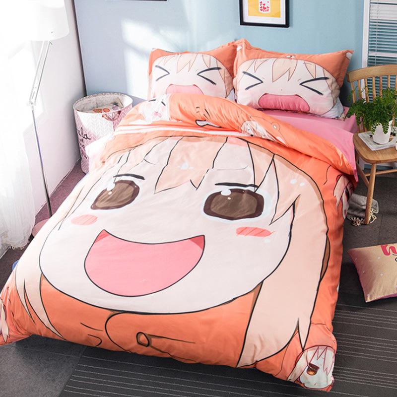 Australian Cotton Anime Cartoon Print Duvet Cover, Double Size for Dormitory Boys, 1.5m Brushed Fabric