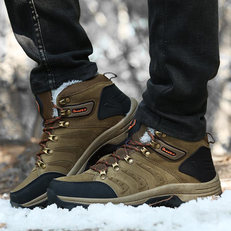 Мужские брендовые зимние ботинки для снега — фото 10