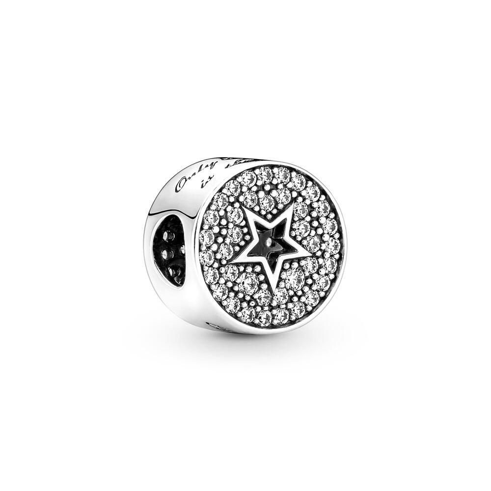 S925 Silver Pave and Star Congratulations Birthday Hot Air Balloon Charms fit Original Bracelet DIY for Women Birthday Gifts