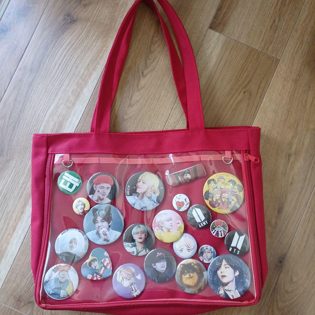

[USED] BTS V Tae badge tote bag