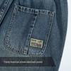 Men's Trendy Mid-Length Denim Shorts – Summer Style, High Street Influence, Hong Kong-Inspired, Perfect for Teenagers and Young Men.