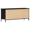 TV Stand Black Oak Effect 100 x 35 x 45 cm Engineered Wood