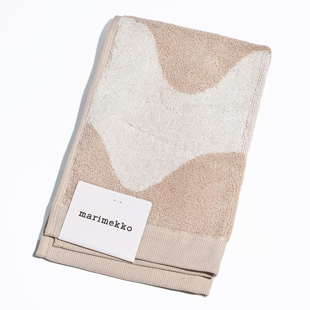 Marimekko LOKKI VIERASPYYHE Guest Face 70946 070946 Scandinavian Design Towel, Towel, 50x30cm, Beige, 183, [Used]