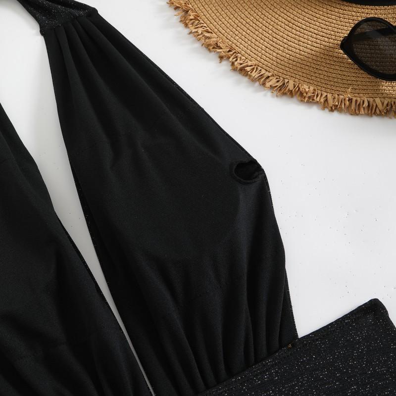 One-piece Swimsuit Female Tight Sexy Hot Girl Bikini Deep V Backless High-end No