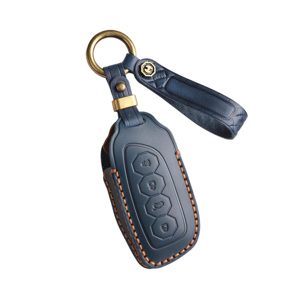 Key Cover for 2023 Haval Second Gen Big Dog, Beast 23 Models, Kugou Car Xiaolong Max, Genuine Leather