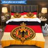3PCS Germany Coat Of Arms Design Bedding Set 2D Printing (Includes 1 Duvet Cover + 2 Pillowcases Coreless), Bedroom decor,Fan gift