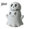 Skull Ghost Ornament 3D Printed Figurine Spooky Gothic Statue Mini Decor Cartoon for Table Centerpiece Shelf Desk Office