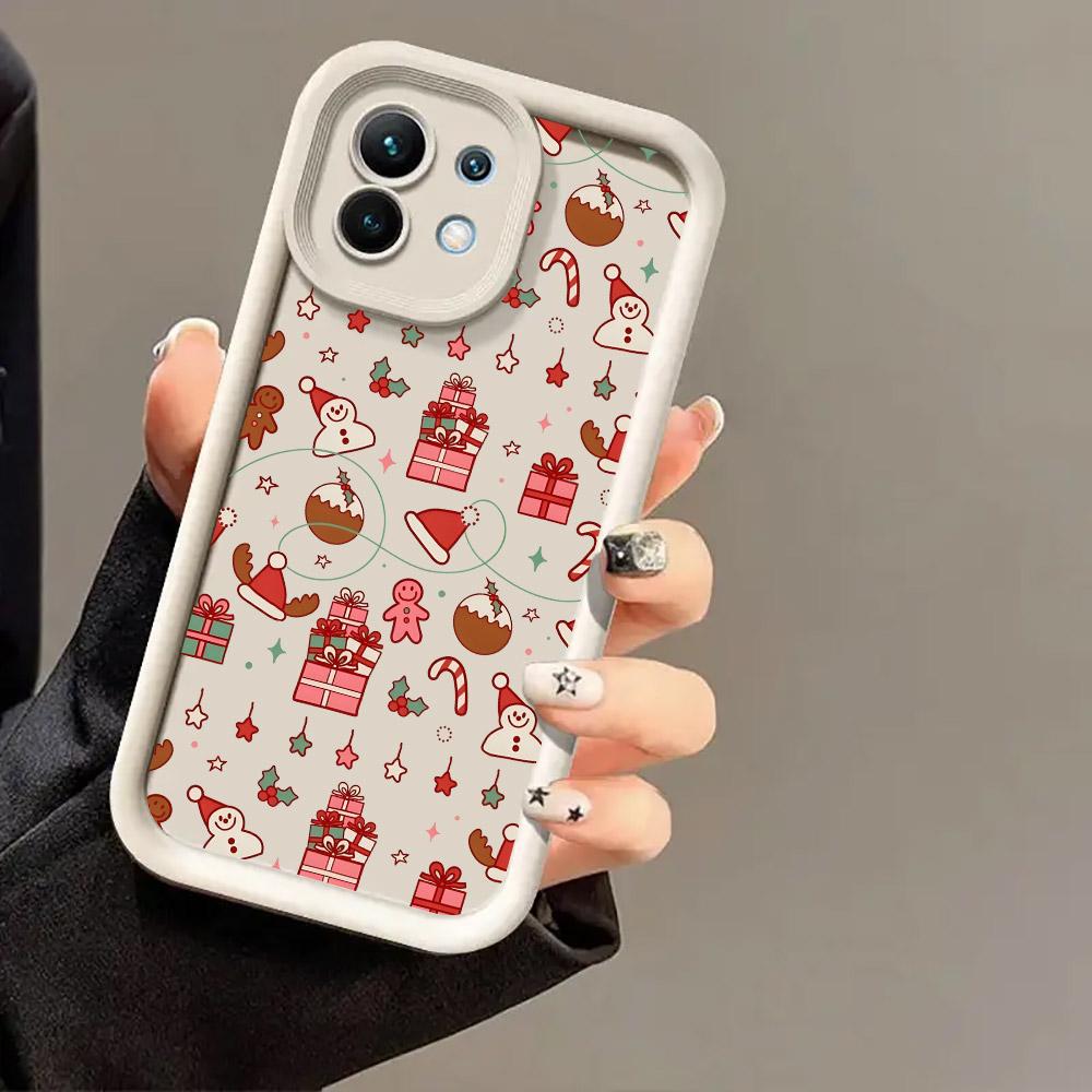 Merry Christmas Drawings Print Phone Case For Xiaomi 17 Pro Max 15T 14T 13T 11Lite Poco X5 X6 X7 F5 F7 M6 M7 Pro 5G Soft Cover