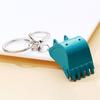 Creative Alloy Bulldozer Exquisite Personality Metal Excavator Bucket Pendant Men Car Accessories