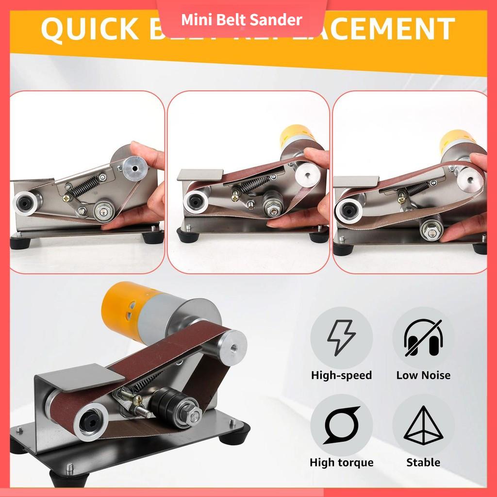 7-Speed Low Noise 15° Cutter Multifunctional Mini Belt Sander Adjustable Electric Belt Grinder Sharpener Sander Tool