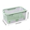 Camping Food Storage Box for Fruits with Handle Clear Container Outdoor Use