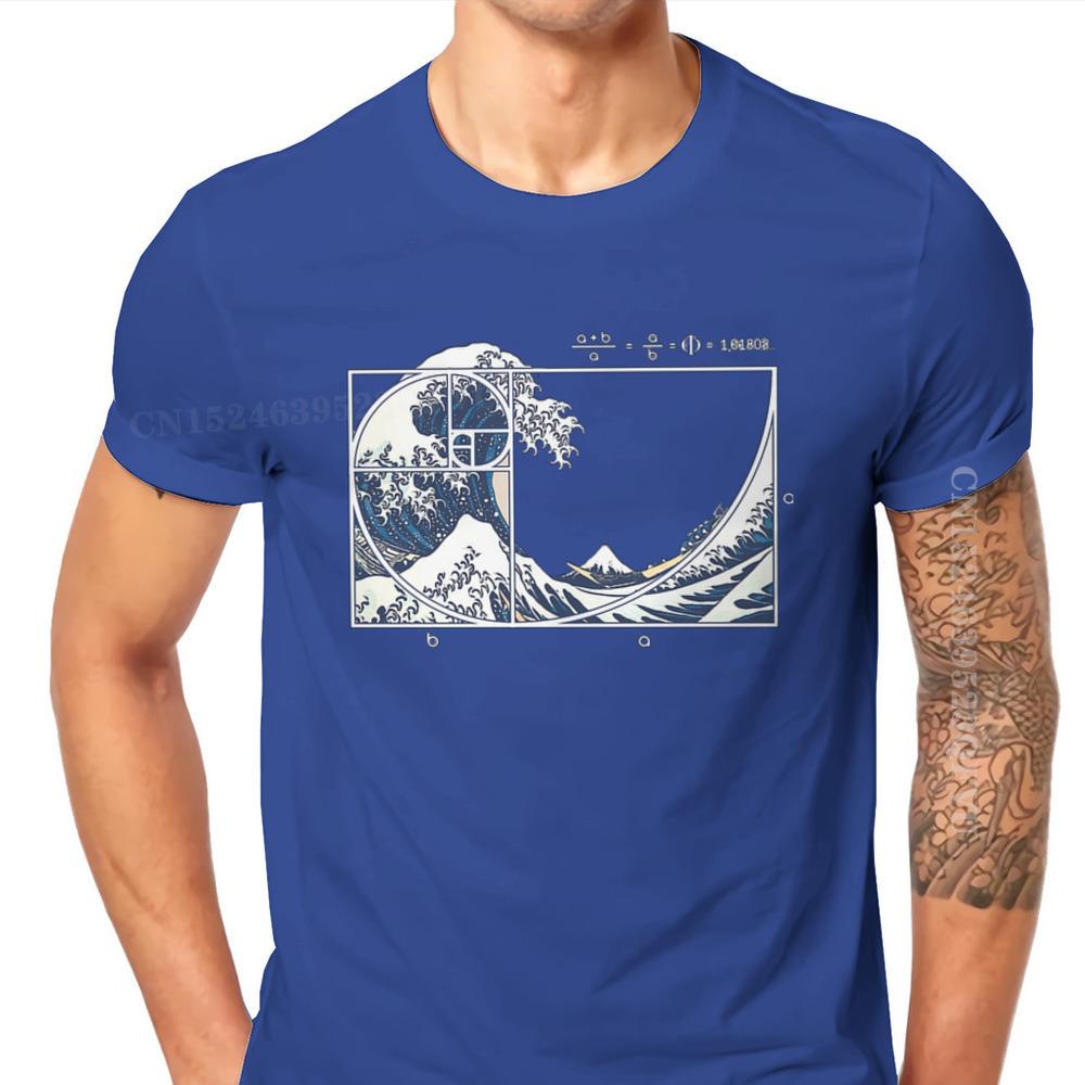 Math Mathematics Meme The Great Fibonacci Wave Tshirts Vintage Designer Unisex Streetwear Clothing Tops Cotton Retro T Shirt
