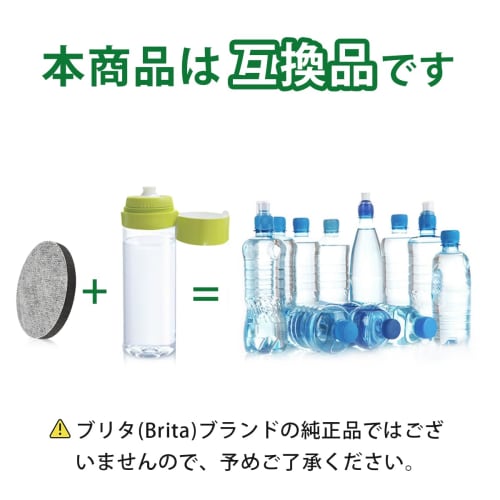 HOME TELLER Water Filter Microdisk Cartridges KBMDCZ31 Compatible with Brita Bottle and Carafe Water Filters (8-Pack)