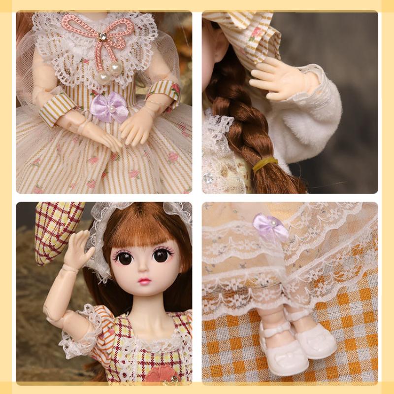 30 cm-es Barbie baba Lolita lány hercegnő Gyerekjátékok Születésnapi Ajándék Öltöztetős Baba Játszóház