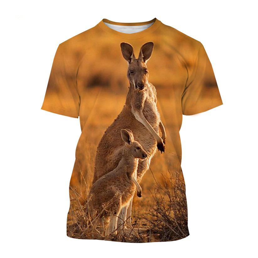 New Personality Animal 3D Print O Neck T-Shirts Summer Men Women Short Sleeve T Shirt Oversized Harajuku Tees Tops Kids Clothing