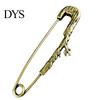 Bird Design Brooch Vintage Bronze Safety Pin, Large Feather Leaf Flower Lapel Coats Decorative Pin Men Women for Coats, Jackets, Hats, Bags