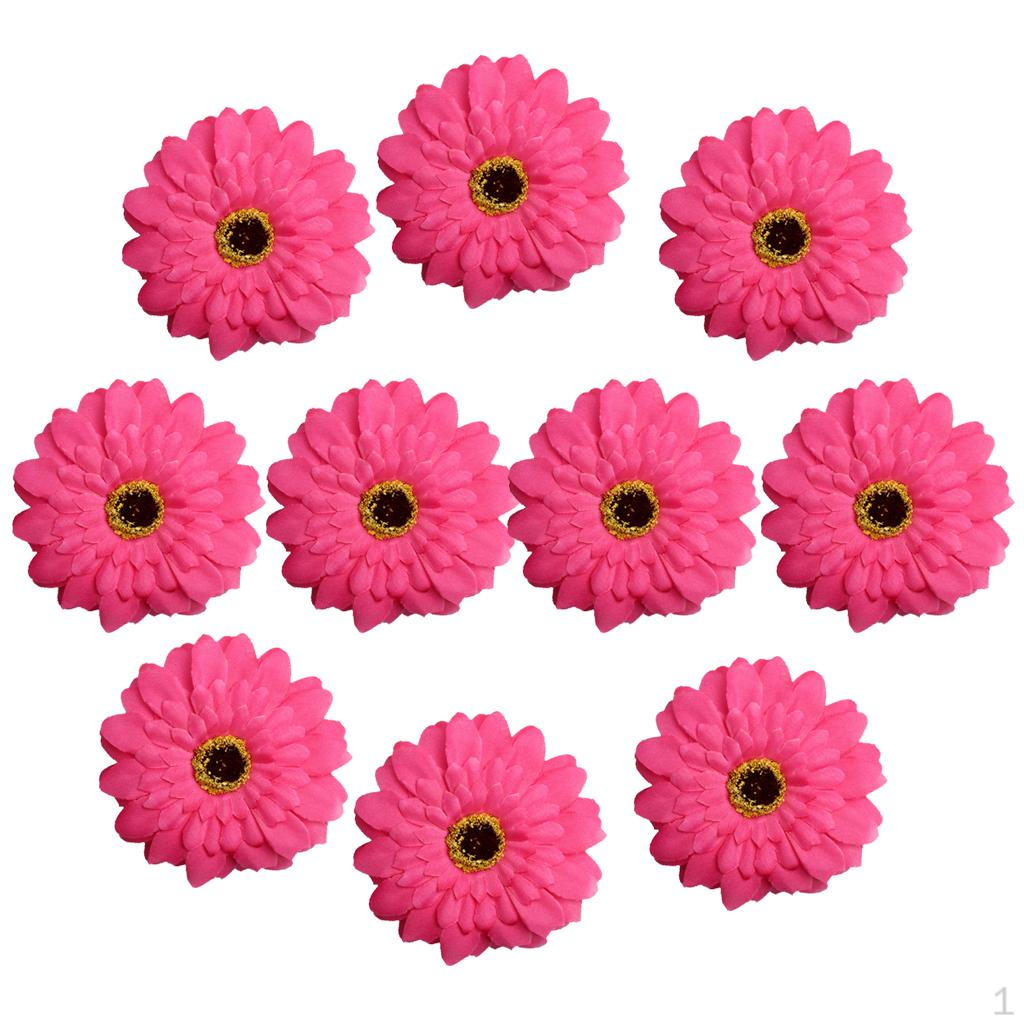 10 Pieces Artificial Flower Flowers for Wedding Home Decor rose red