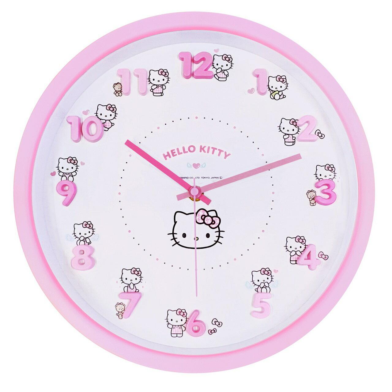 Настенные часы Sanrio Icon Хелло Китти Розовые