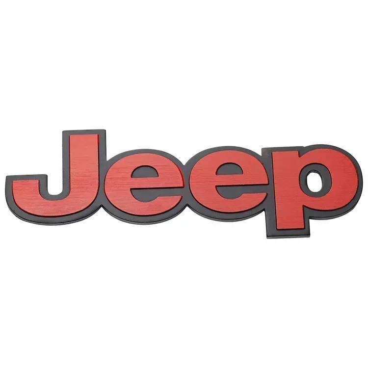 Für Jeep Für Jeep Grand Badge Cherokee Wrangler Renegade Compass JK Patriot Auto Frontklappe Emblem Karosserieseite Heckklappe Emblem