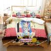 Lucky Star Konata Bedding Set Single Twin Full Queen King Size Bed Set Adult Kid Bedroom Duvetcover Sets 3D Anime Bed Sheet Set