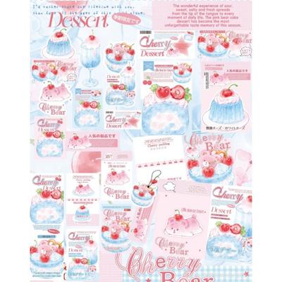 Kirschbär-Serie Scrapbooking DIY Bastelmaterialien Verpackung Handgefertigt Personalisierte Dekoration Handkonto