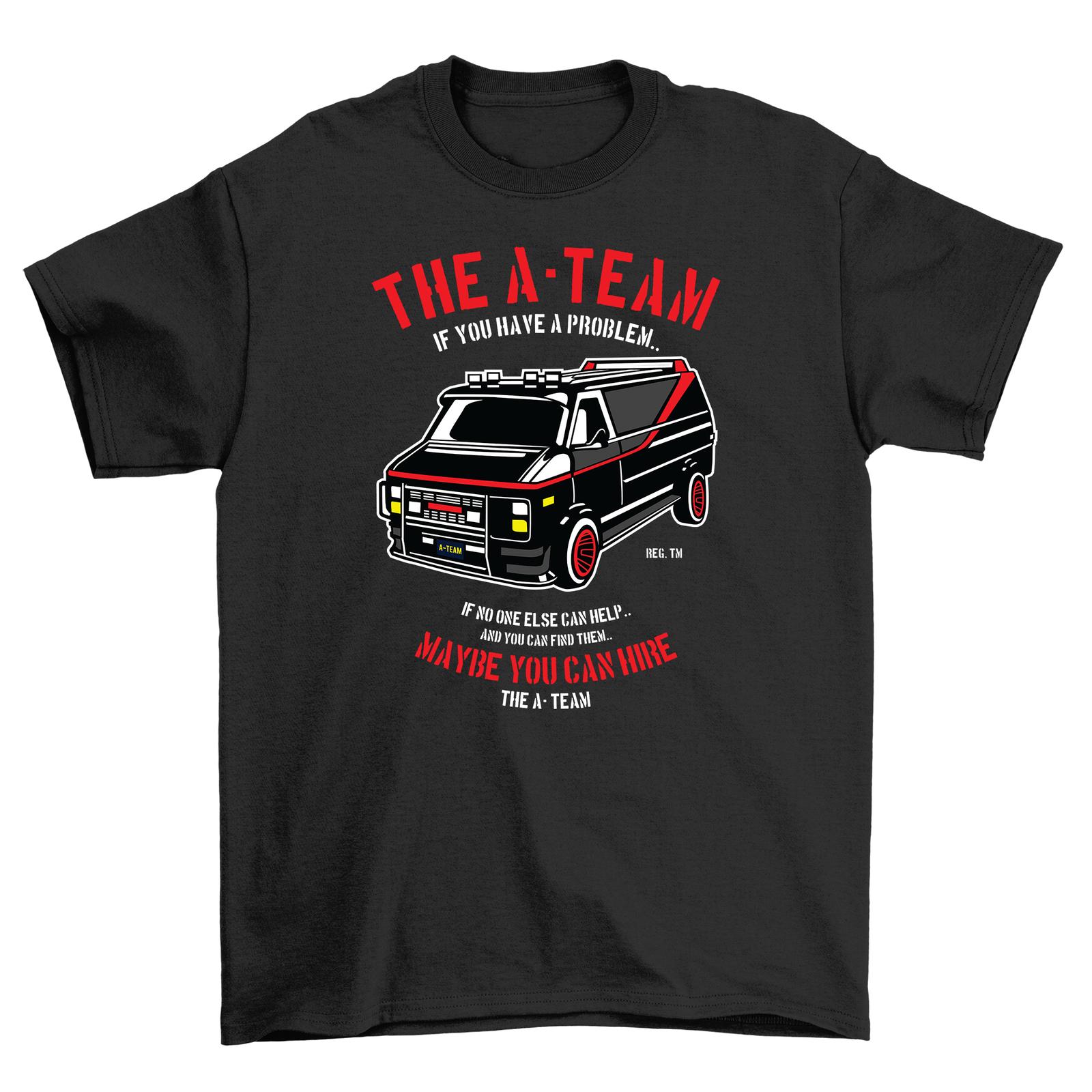 

A-Team Van Retro Funny T-Shirt Mens Womens Tees Top - Classic Design for True Fans! Unisex Cotton T L