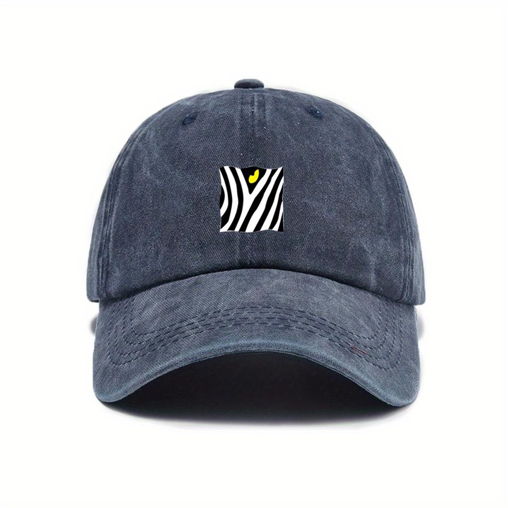 Trendy printed baseball cap for daily casual commuting, suitable for both men and women in hip-hop style