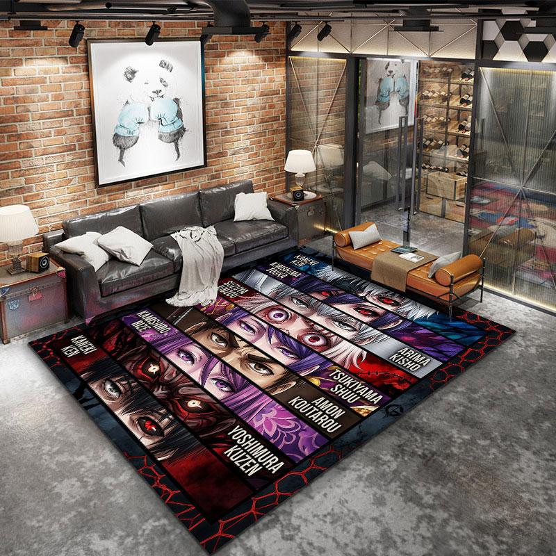 Tokyo Ghoul Carpet Rug For Living Room Bedroom Home Sofa Decoration Kids Play Nonslip Floor Mat