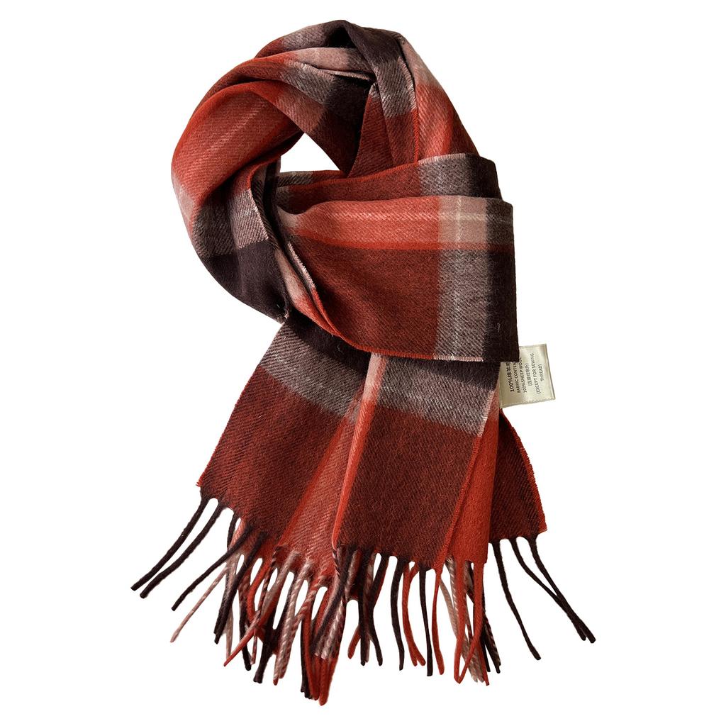 British Classic 111 Pure Plaid Scarf Female Winter Korean Student Versatile Warm Cashmere Couple Scarf