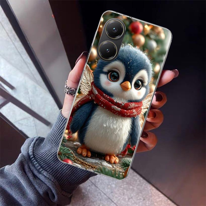 

Christmas Penguin Phone Case For Xiaomi Poco X5 X6 X7 Pro F7 Ultra M7 Redmi 15C 15 13C 13 12C 12 10 10C 10A 9 9C 9T 9A Cover Poc Xiaomi Poco X7