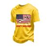 Men's Loose Fit Casual Short Sleeve T-Shirt Labor Day Graphic Print Crew Neck Cotton Blend Top for Everyday Wear