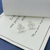 S925 Sterling Silver Bow Earrings - Cute, Mini, Fashionable, Versatile Jewelry