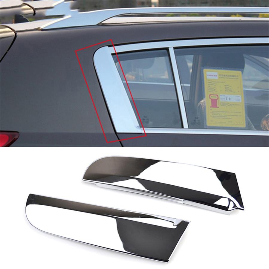 For Kia Sportage 2011-2015 Krom Bagasjerom Vindu C-Stolpe C Stolpedeksel List