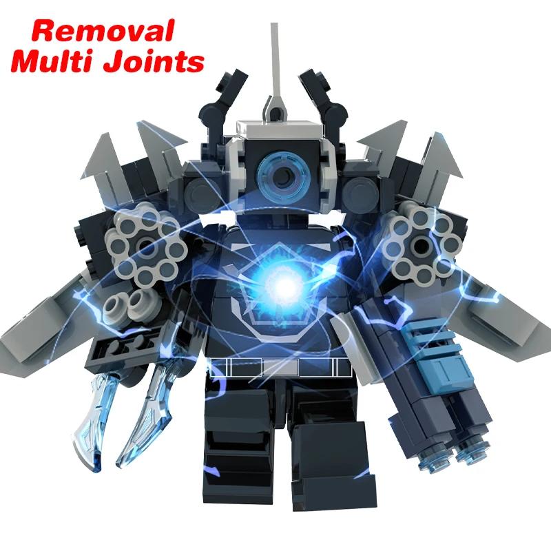Nouvelles Figurines d'Action Multi-Articulées Skibidi Toileted TVman Blocs de Construction Modèle TVman Speakerman Cameraman Jouets pour Cadeau d'Enfant