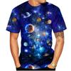 Colorful Galaxy Graphic T-Shirts Planet 3D Print Men Women Short Sleeve T Shirt Hip Hop Oversized Harajuku Tops Tee Kid Clothing