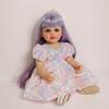 Lifelike 55cm Full Vinyl Body Reborn Baby Dolls Betty Real Looking Princess Girl Baby Dolls with Colorful Pasted Long Hair Newborn Doll Kid's Play Toy