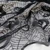 Halloween Lace Tablecloth With Pumpkin Skull Black Rectangular Decorative Table Cover Party Dining