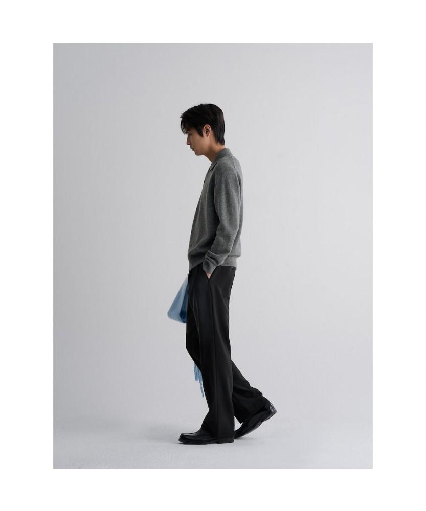 8Seconds [Everyday Slacks] Fleece-Lined Semi-Wide Fit Slacks - Black