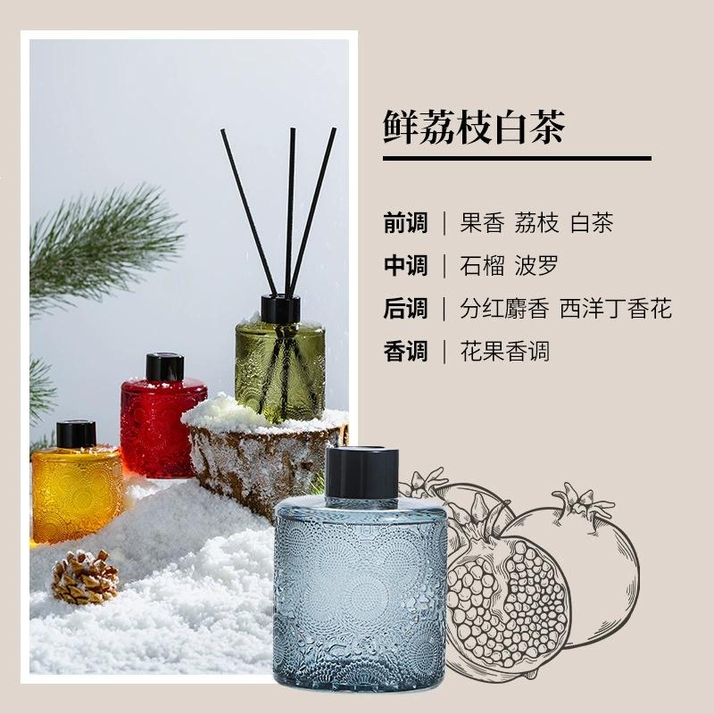 

200ml Glass Bottle Fireless Aromatherapy Gift Set Essential Oil & Reed Sticks Decorative Home/Hotel Decor Hot Sale 200ml