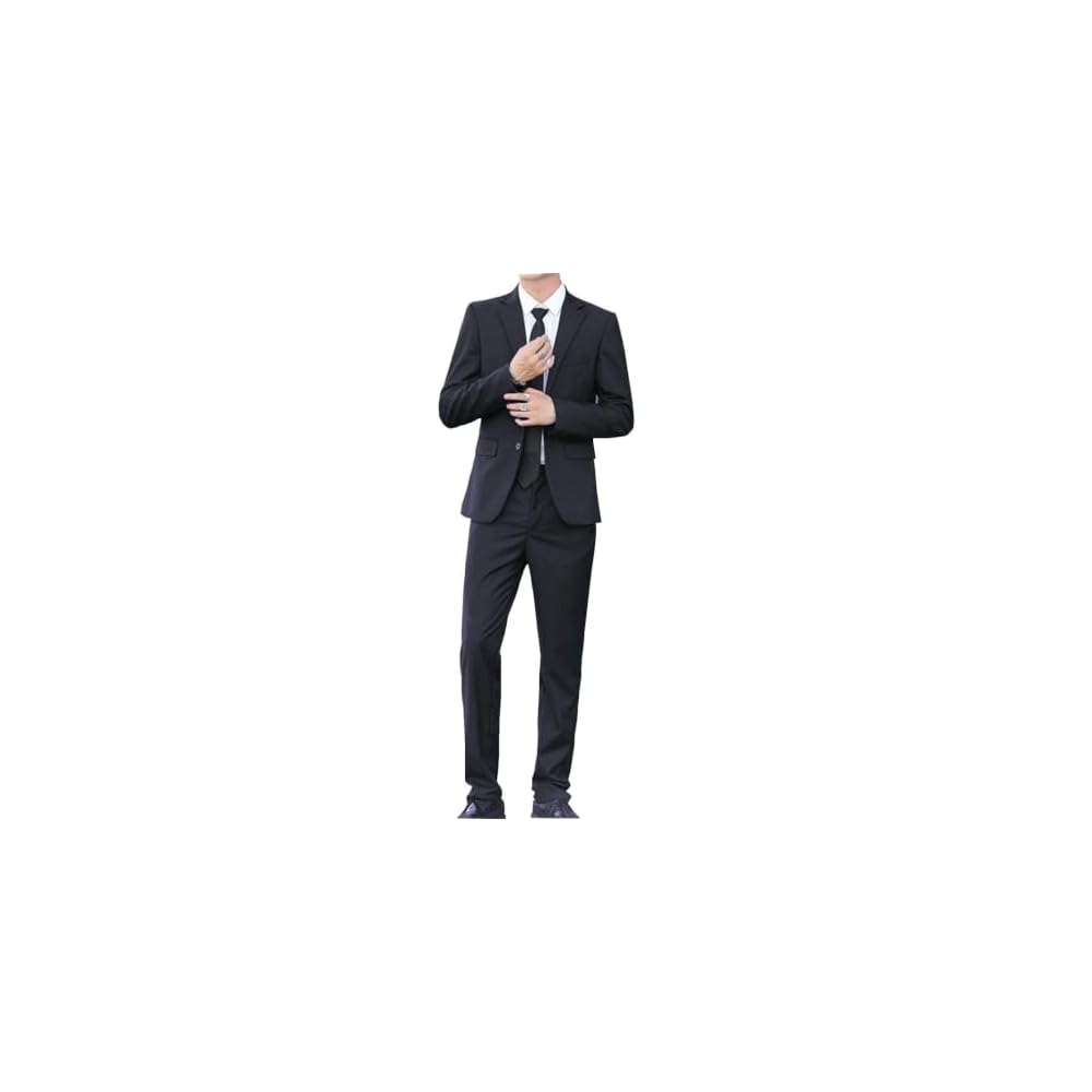 Kira Suit Men's 2-Piece Suit Set: Jacket and Trousers, Plain, 2-Button, Formal Wear, Wedding, Job