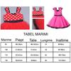 Mini Mouse Dress Set with Headband, Size 100 Cm, for Kids 3-4 Years, Pink, Gift for Girls