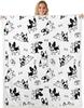Airplane Pattern Blanket Soft Fleece Throw Kids Room Decor Aviation Theme Baby Gift Home Decoration
