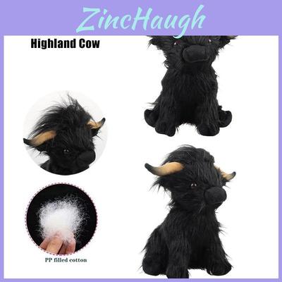 Adorable 11in Scottish Highland Cow Plush Toy