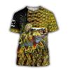 Vintage T Shirt Men/Woman Short Sleeve 3D Fish Print Top 2023 Oversized Clothes O Neck Casual Tee Male T-Shirt Streetwear